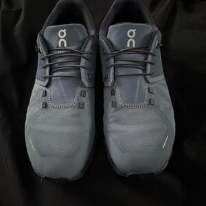 On Running Men's Sneakers in Slate Blue and Charcoal